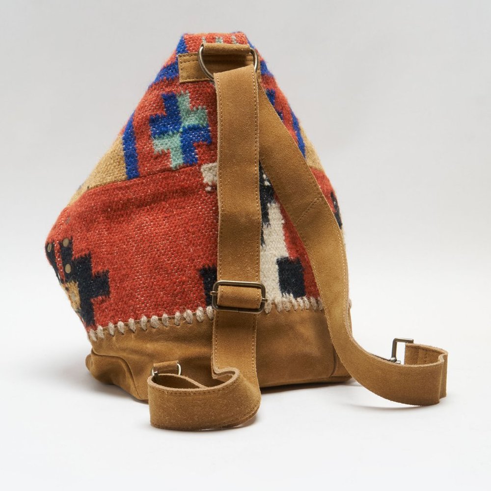 Free People Multicolor Southwestern Pattern Suede Strap Shoulder Bag - Picture 10 of 15